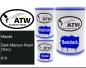 Preview: Mazda, Dark Maroon Pearl (Trim), 013: 500ml Lackdose + 500ml Klarlack + 250ml Härter - Set, von ATW Autoteile West.